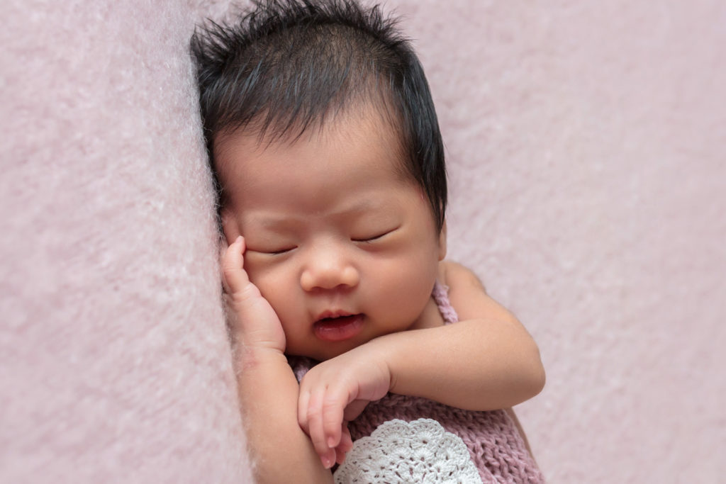 ANP newborn baby girl Lilliana, as captured by Lisa from Adelaide Newborn Photography